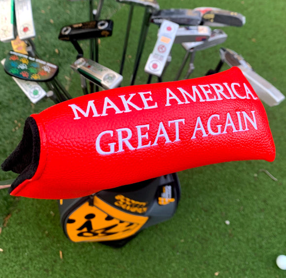 MAGA - Make America Great Again - PU Leather Blade Putter Cover